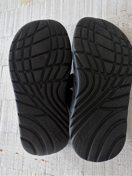 Hoka One One Ora Recovery Thong Sandals Women’s size 9 Men’s 7 Black Cushioned - Picture 8 of 11